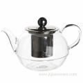 600ml Handmade Glass Teapot With Stainless Steel Infuser